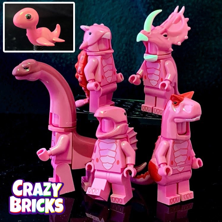 DINO DUDES 2 - Bubblegum Edition! | Crazy Bricks